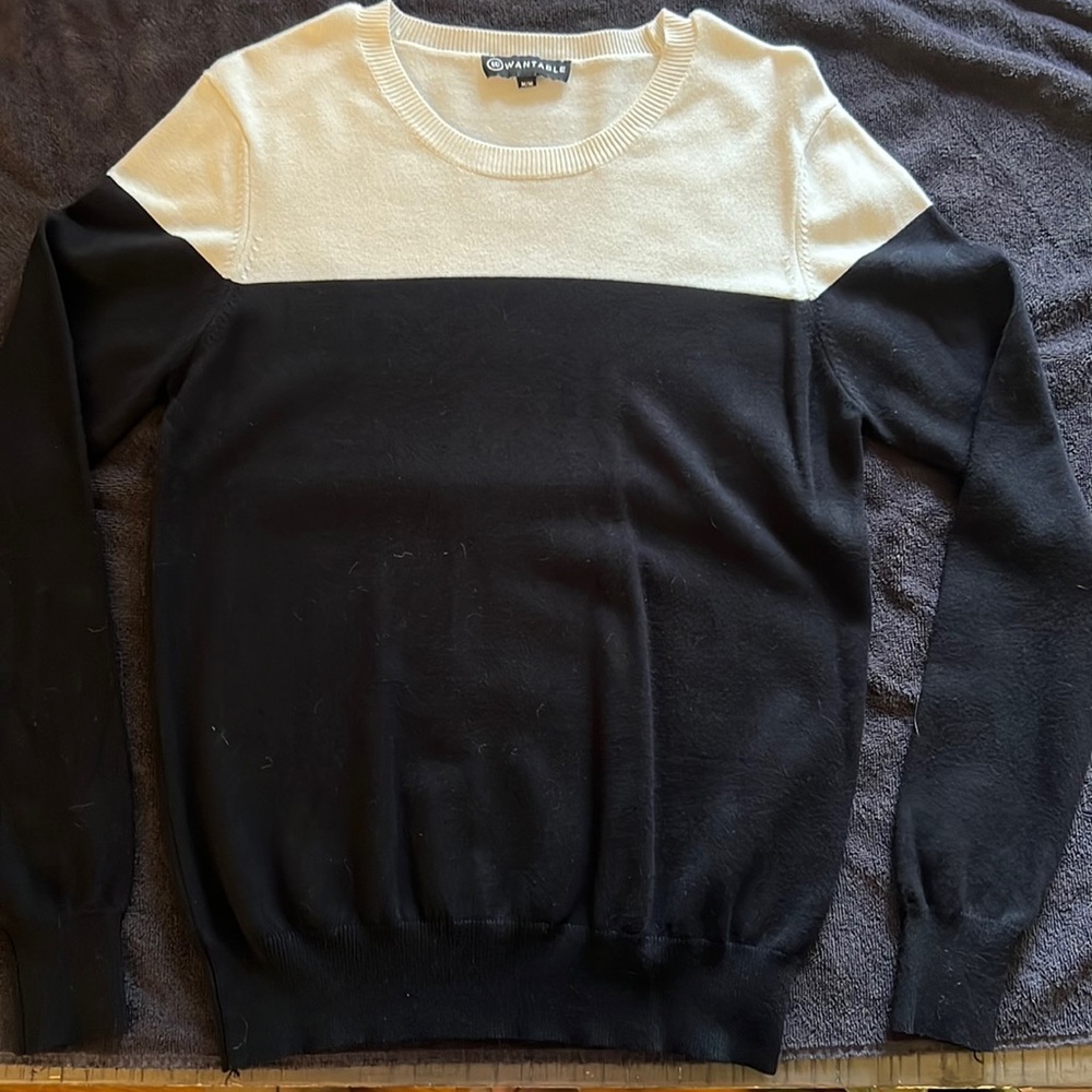Black and white sweater